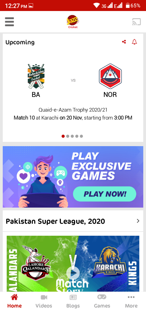 Screenshot of Jazz Cricket For Android