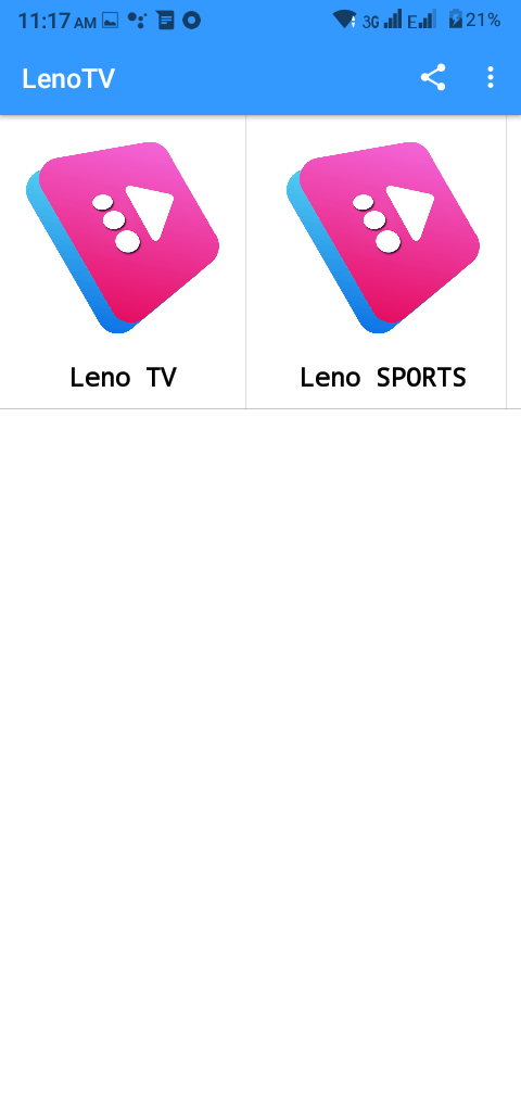 Screenshot of Leno TV App