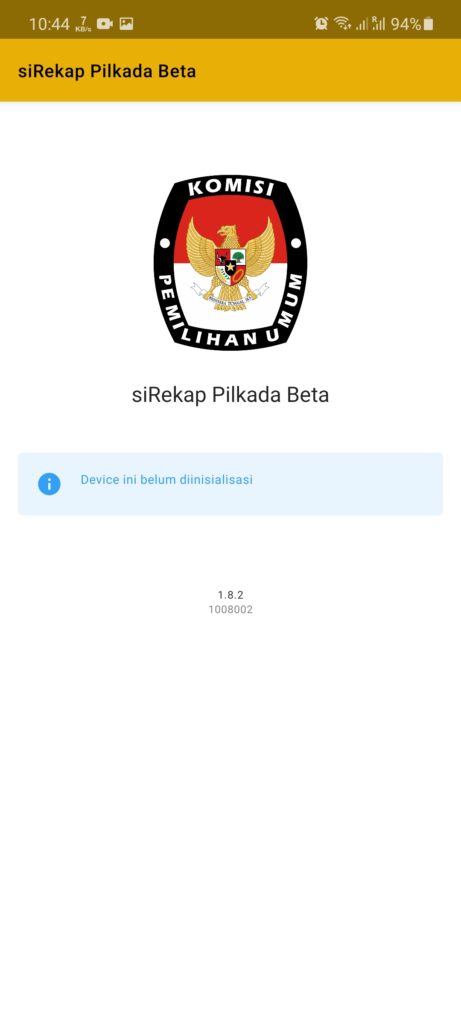 Screenshot of SiRekap App