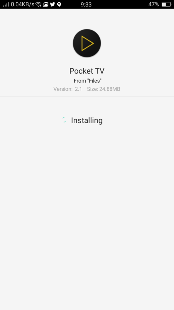 Screenshots of Pocket TV Mod