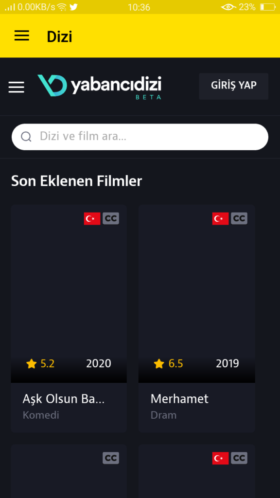 Screenshot of Exxen TV For Android