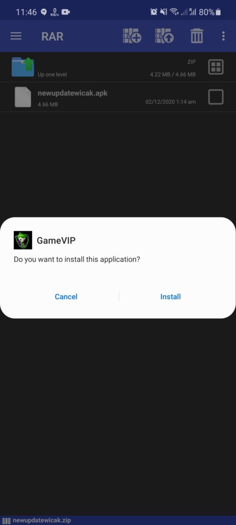 Screenshot of GameVIP