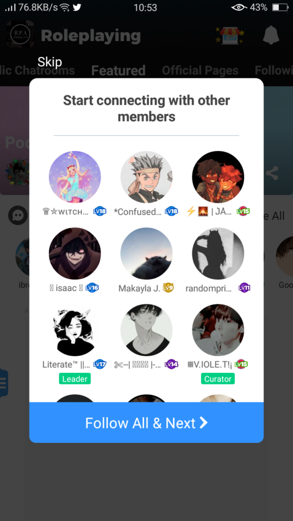 Screenshot of Roleplayer For Android