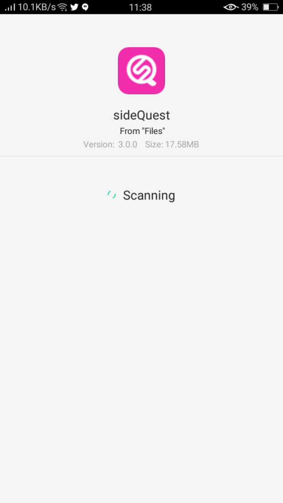 Screenshot of SideQuest For Android
