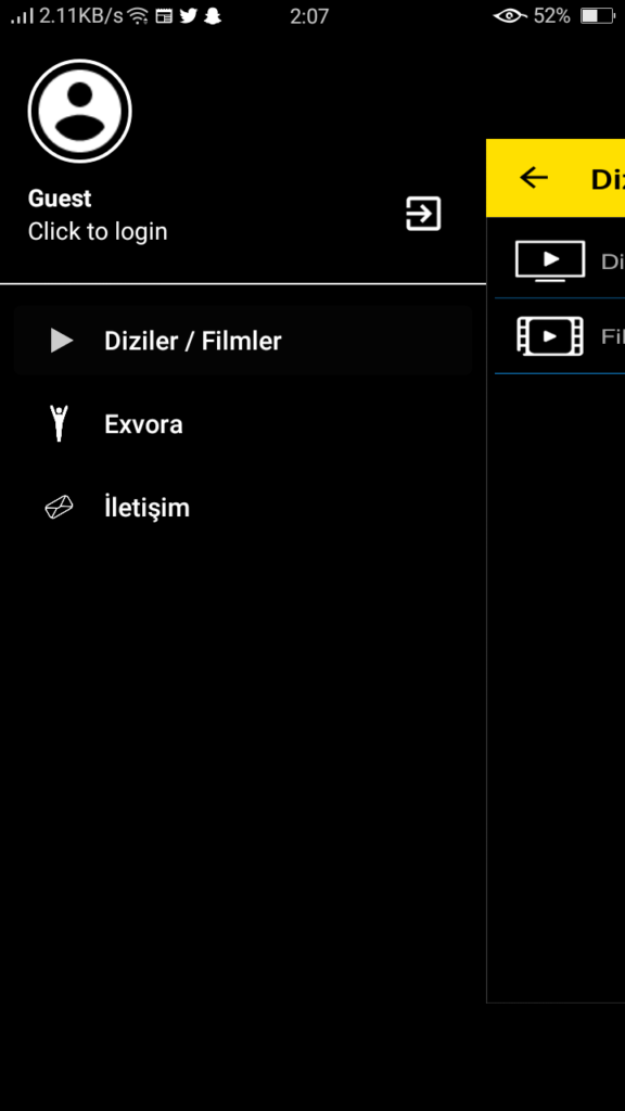 Screenshot of Exxen Box