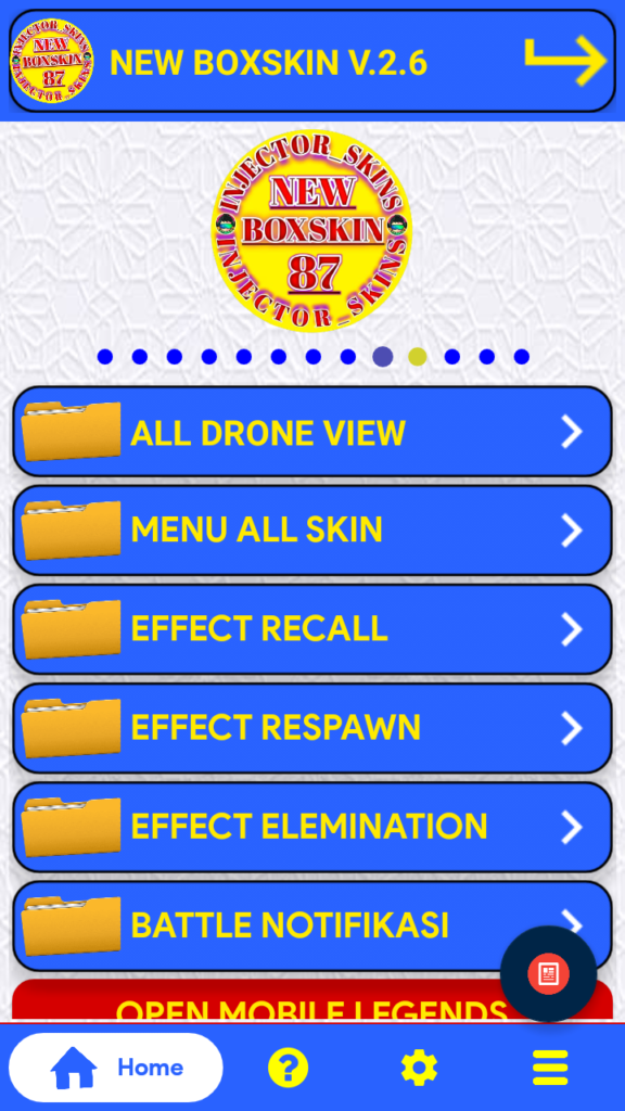 Screenshot of New Box Skin Injector