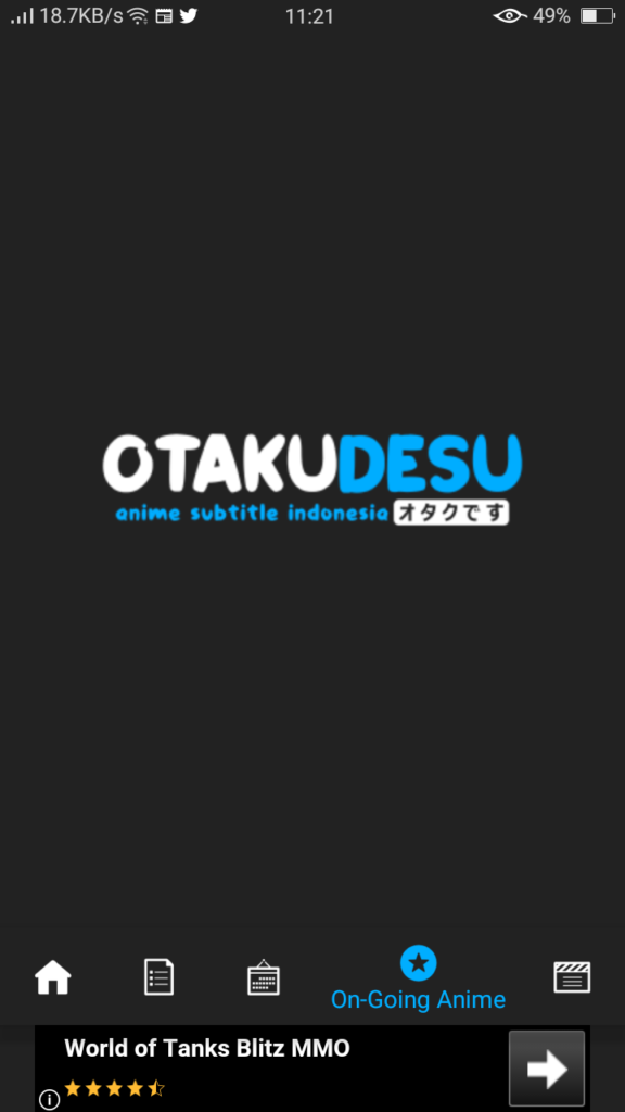 Screenshot of Otakudesu TV Apk