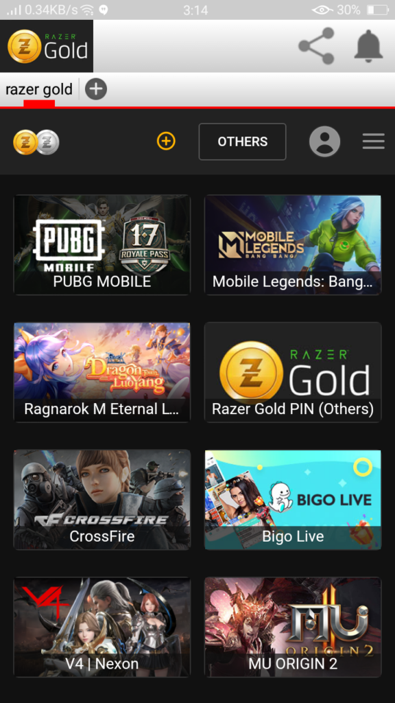 Screenshot of Razer Gold Apk