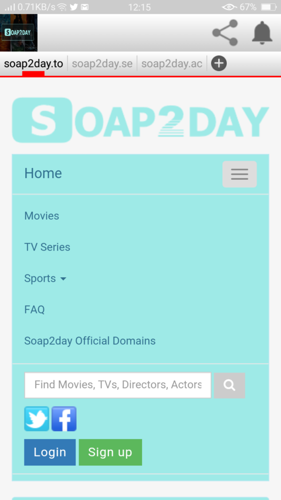 Screenshot of Soap2Day App